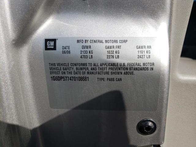 Photo 10 from auction – 2007 CADILLAC CTS HI FEA with VIN 1G6DP577470108681