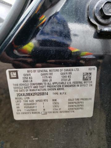 Photo 10 from auction – 2015 GMC TERRAIN SL with VIN 2GKALMEK2F6280814
