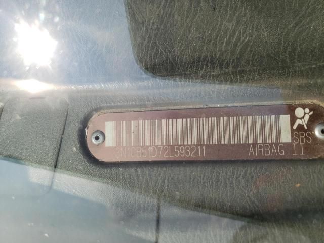 Photo 10 from auction – 2002 NISSAN SENTRA XE with VIN 3N1CB51D72L593211