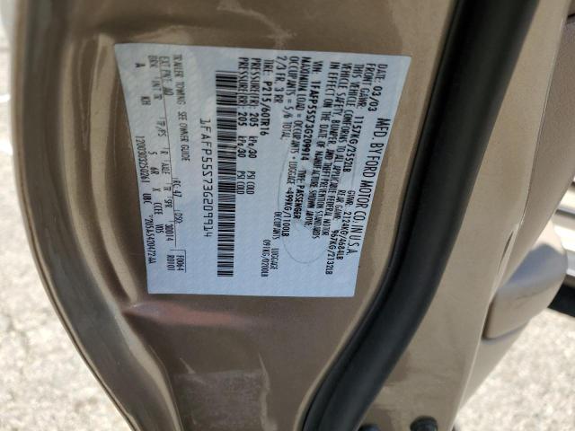 Photo 10 from auction – 2003 FORD TAURUS SES with VIN 1FAFP55S73G209914