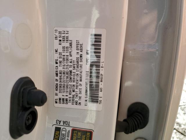 Photo 10 from auction – 2014 HONDA CR-V LX with VIN 5J6RM4H38EL011815