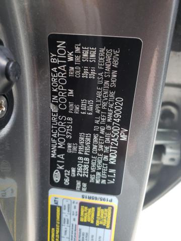 Photo 10 from auction – 2013 KIA SOUL with VIN KNDJT2A50D7490020