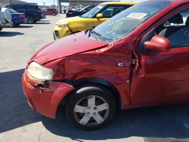 Photo 9 from auction – 2007 CHEVROLET AVEO BASE with VIN KL1TD66647B780719