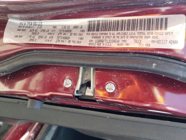 Photo 10 from auction – 2020 RAM 1500 CLASS with VIN 1C6RR6FT1LS124540