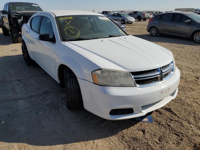 DODGE AVENGER SE 2012 with VIN 1C3CDZAB1CN238635 - Photo from auction
