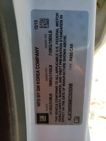 Photo 10 from auction – 2014 CHEVROLET SPARK LS with VIN KL8CB6S99EC505006