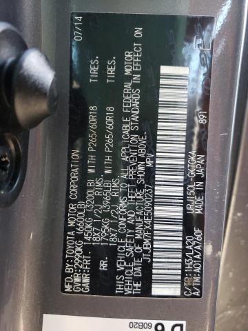 Photo 10 from auction – 2014 LEXUS GX 460 with VIN JTJBM7FX4E5090237