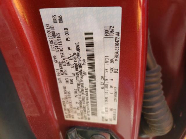 Photo 10 from auction – 2015 FORD F150 SUPER with VIN 1FTEW1EF6FKD64847
