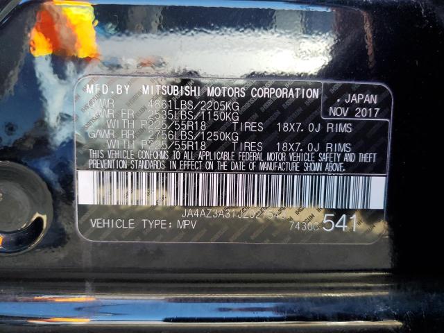 Photo 10 from auction – 2018 MITSUBISHI OUTLANDER with VIN JA4AZ3A31JZ027543