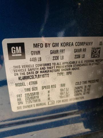 Photo 10 from auction – 2020 BUICK ENCORE GX with VIN KL4MMCSL7LB110772