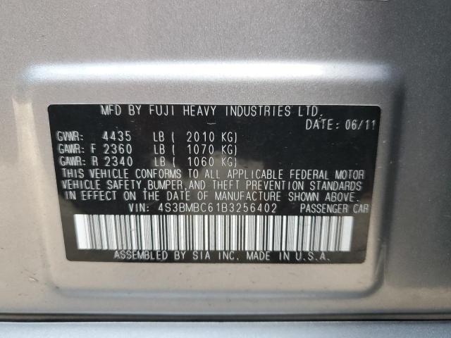 Photo 10 from auction – 2011 SUBARU LEGACY 2.5 with VIN 4S3BMBC61B3256402