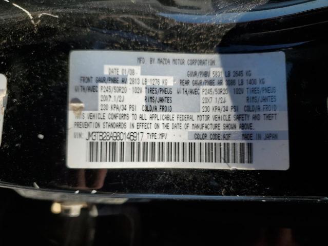 Photo 10 from auction – 2008 MAZDA CX-9 with VIN JM3TB28A980146917