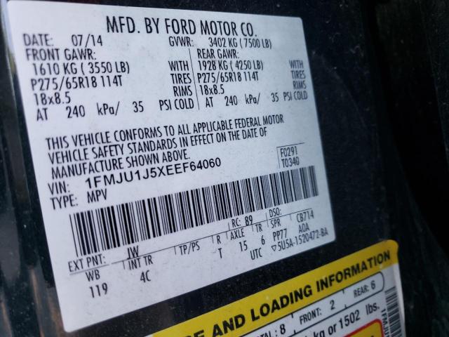Photo 10 from auction – 2014 FORD EXPEDITION with VIN 1FMJU1J5XEEF64060