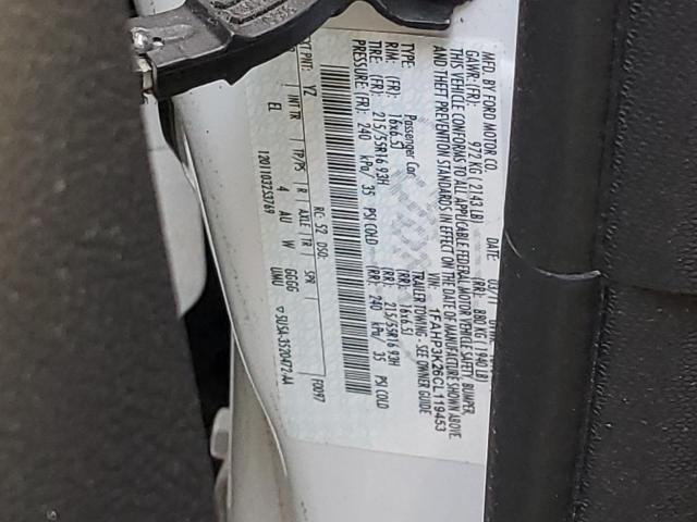 Photo 10 from auction – 2012 FORD FOCUS SE with VIN 1FAHP3K26CL119453