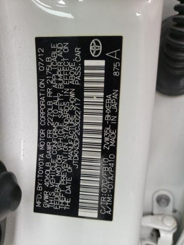 Photo 10 from auction – 2012 TOYOTA PRIUS PLUG with VIN JTDKN3DP2C3022717
