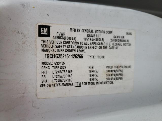 Photo 10 from auction – 2006 CHEVROLET EXPRESS G3 with VIN 1GCHG352161126266