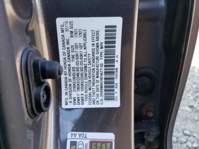 Photo 10 from auction – 2015 HONDA CR-V EXL with VIN 2HKRM4H74FH677150