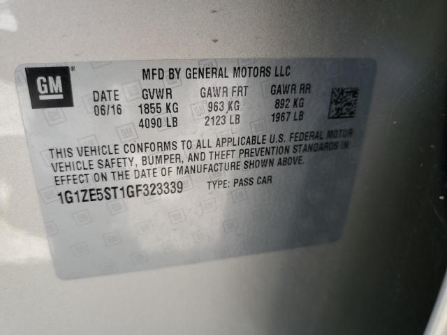 Photo 10 from auction – 2016 CHEVROLET MALIBU LT with VIN 1G1ZE5ST1GF323339