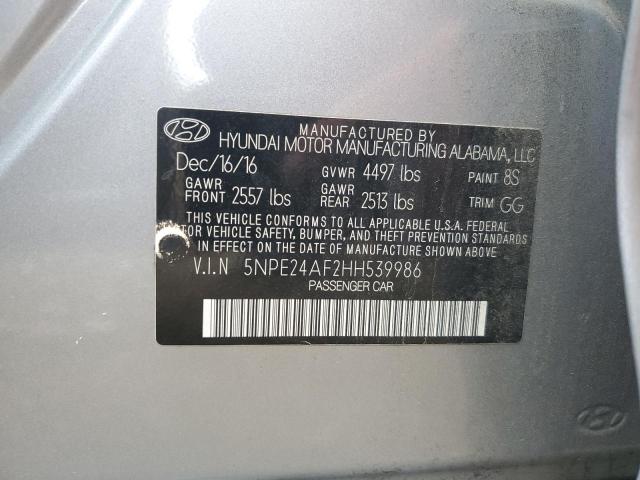 Photo 10 from auction – 2017 HYUNDAI SONATA SE with VIN 5NPE24AF2HH539986