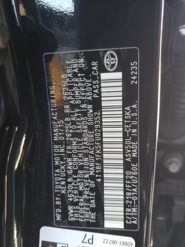 Photo 10 from auction – 2015 TOYOTA CAMRY LE with VIN 4T1BF1FK5FU029352