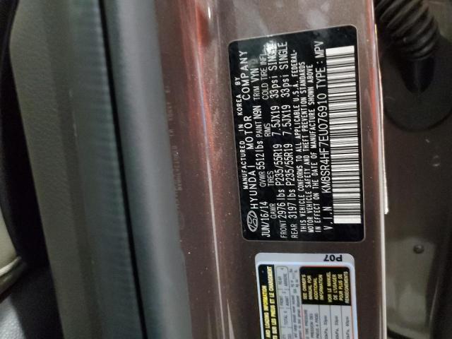 Photo 10 from auction – 2014 HYUNDAI SANTA FE G with VIN KM8SR4HF7EU076910