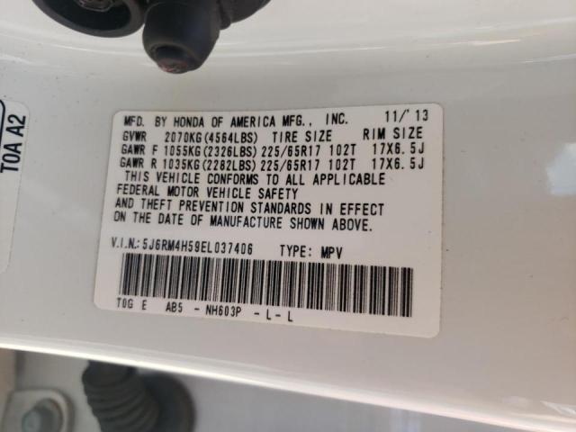 Photo 10 from auction – 2014 HONDA CR-V EX with VIN 5J6RM4H59EL037406