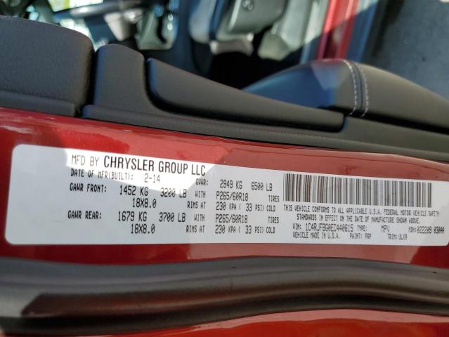 Photo 10 from auction – 2014 JEEP GRAND CHER with VIN 1C4RJFBG0EC440615