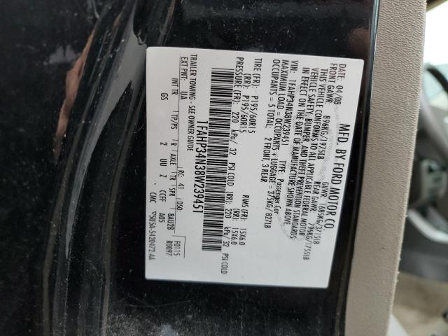 Photo 10 from auction – 2008 FORD FOCUS S/SE with VIN 1FAHP34N38W239451