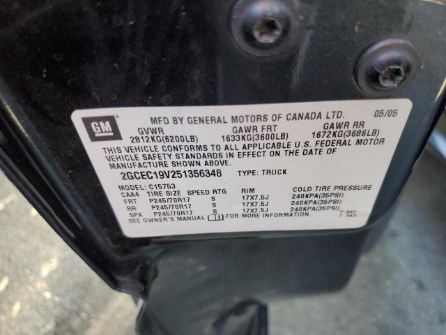 Photo 10 from auction – 2005 CHEVROLET SILVERADO with VIN 2GCEC19V251356348