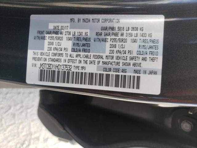 Photo 10 from auction – 2017 MAZDA CX-9 GRAND with VIN JM3TCBDYXH0137532