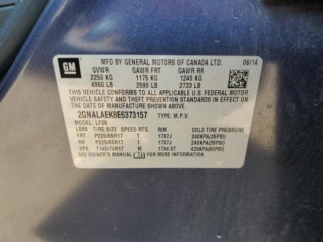 Photo 10 from auction – 2014 CHEVROLET EQUINOX LS with VIN 2GNALAEK8E6373157