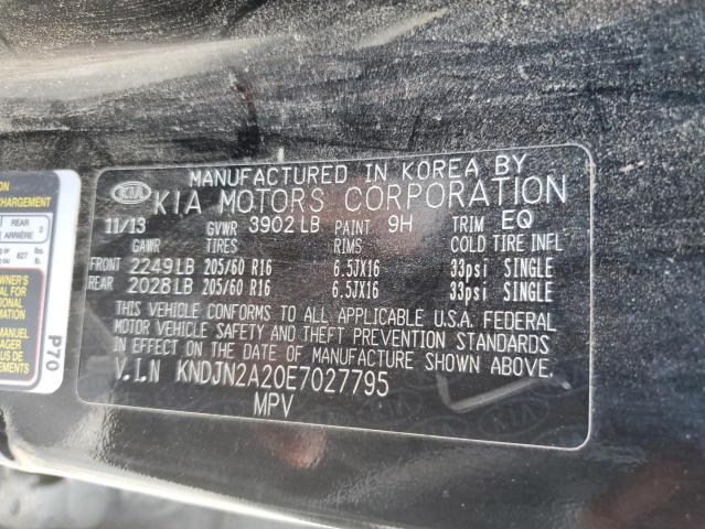 Photo 10 from auction – 2014 KIA SOUL with VIN KNDJN2A20E7027795
