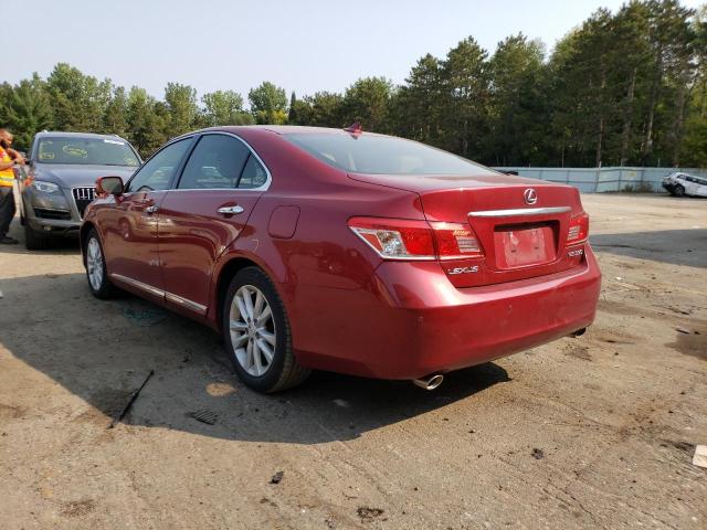 Photo 3 from auction – 2010 LEXUS ES 350 with VIN JTHBK1EG4A2350136
