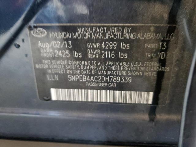 Photo 10 from auction – 2013 HYUNDAI SONATA GLS with VIN 5NPEB4AC2DH789339