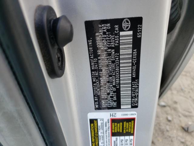 Photo 10 from auction – 2011 TOYOTA CAMRY HYBR with VIN 4T1BB3EK5BU133472