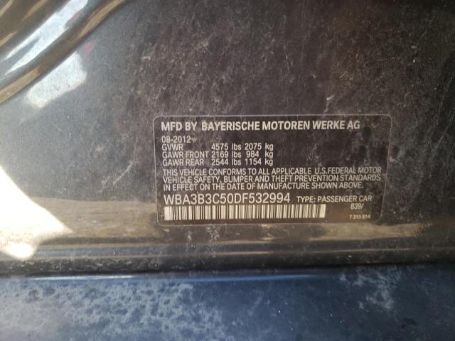 Photo 10 from auction – 2013 BMW 328 XI with VIN WBA3B3C50DF532994