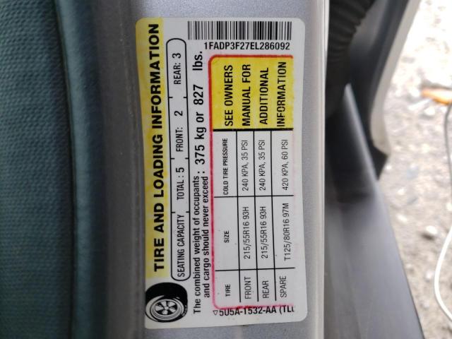 Photo 10 from auction – 2014 FORD FOCUS SE with VIN 1FADP3F27EL286092