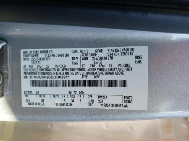 Photo 10 from auction – 2013 FORD ESCAPE SEL with VIN 1FMCU0H96DUD02911