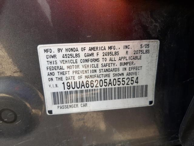 Photo 10 from auction – 2005 ACURA TL with VIN 19UUA66205A055254