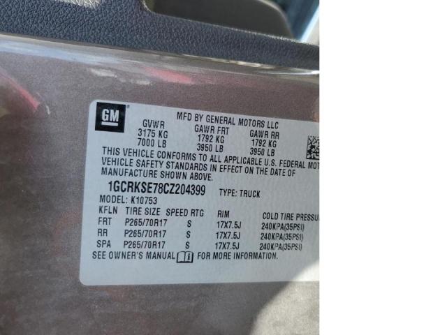 Photo 10 from auction – 2012 CHEVROLET SILVERADO with VIN 1GCRKSE78CZ204399