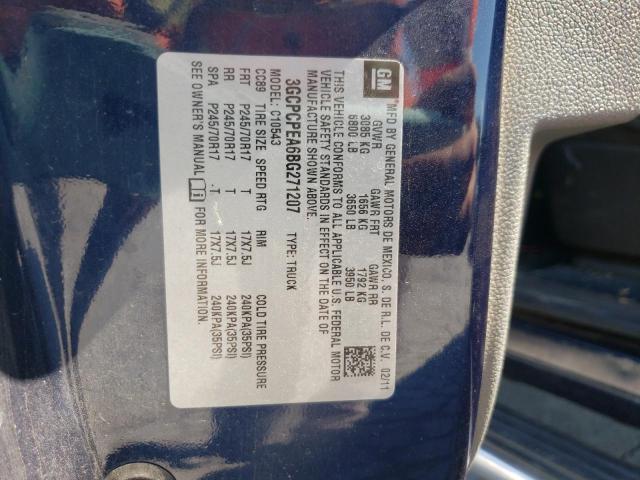 Photo 10 from auction – 2011 CHEVROLET SILVERADO with VIN 3GCPCPEA6BG271207