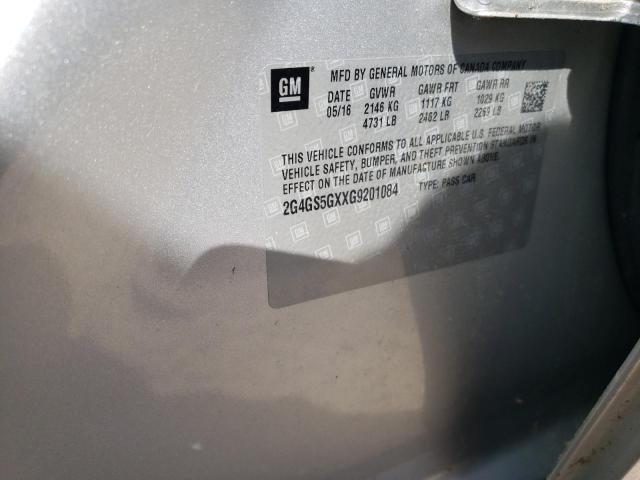 Photo 10 from auction – 2016 BUICK REGAL PREM with VIN 2G4GS5GXXG9201084