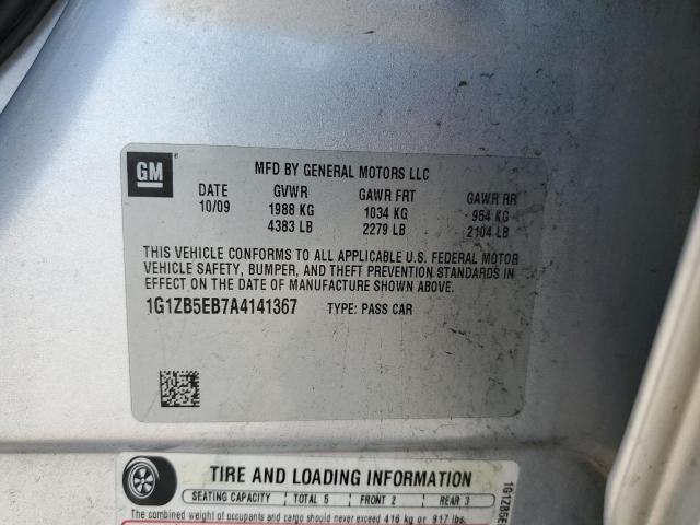 Photo 10 from auction – 2010 CHEVROLET MALIBU LS with VIN 1G1ZB5EB7A4141367
