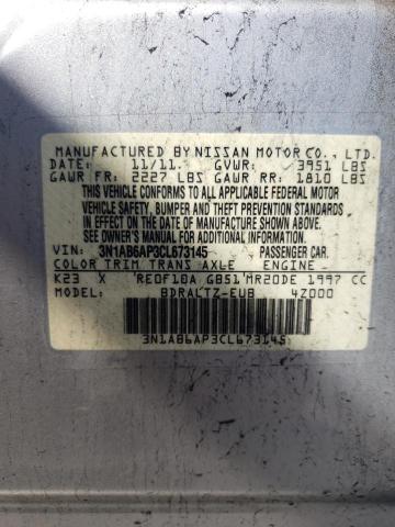 Photo 10 from auction – 2012 NISSAN SENTRA 2.0 with VIN 3N1AB6AP3CL673145
