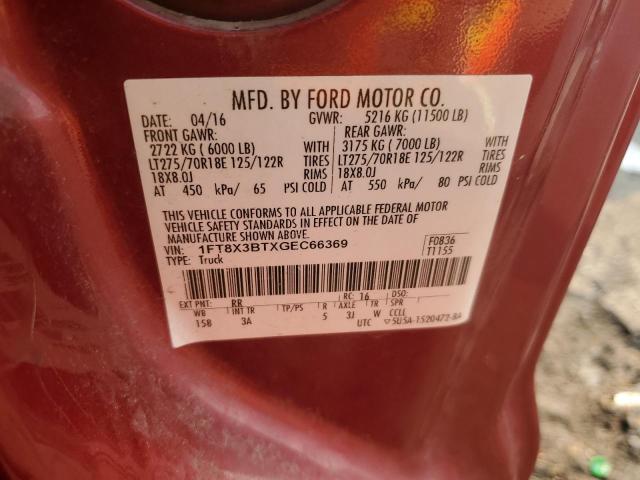 Photo 10 from auction – 2016 FORD F350 SUPER with VIN 1FT8X3BTXGEC66369