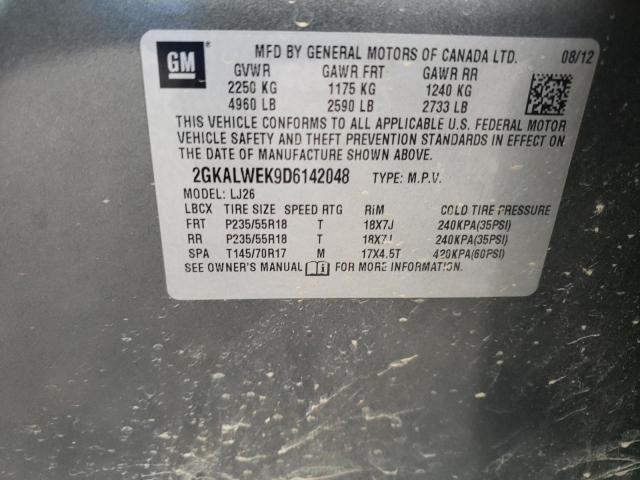 Photo 10 from auction – 2013 GMC TERRAIN SL with VIN 2GKALWEK9D6142048