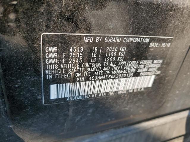 Photo 10 from auction – 2019 SUBARU LEGACY 2.5 with VIN 4S3BNAF60K3020195