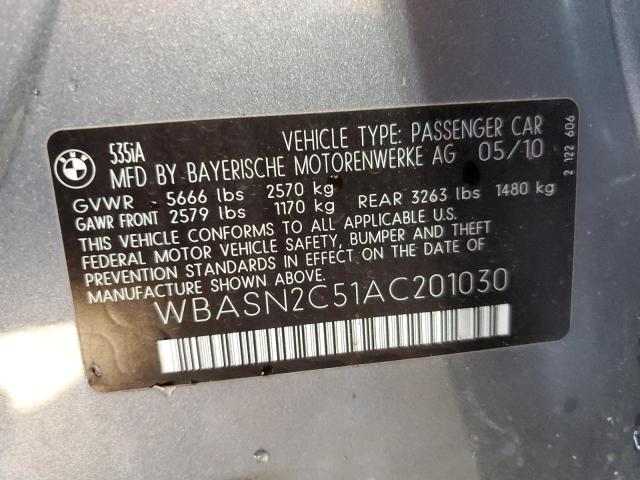 Photo 10 from auction – 2010 BMW 535 GT with VIN WBASN2C51AC201030