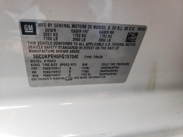 Photo 10 from auction – 2015 CHEVROLET SILVERADO with VIN 3GCUKPEH6FG157040