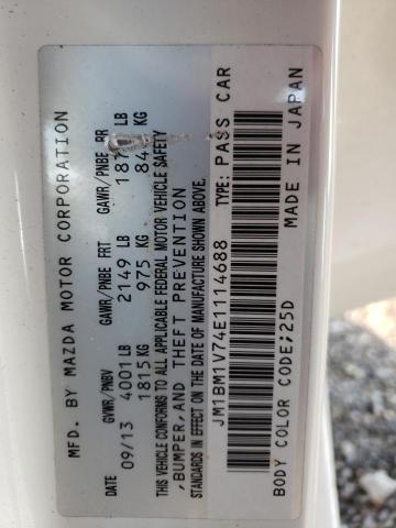 Photo 10 from auction – 2014 MAZDA 3 TOURING with VIN JM1BM1V74E1114688